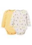 Giraffe Baby Cotton L/S Bodysuit 2 Pack