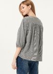 Puff Sleeves Cotton M&N Top
