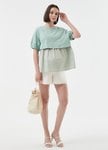 Umbrella Hem Short Sleeve Maternity & Nursing Top