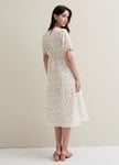 Floral Print Puff Sleeve Maternity & Nursing Dress