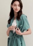 Cotton Maternity & Nursing Shirt Dress