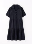 Cotton Maternity & Nursing Short Sleeve Tiered Dress