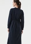 Cotton Long Sleeve Maternity & Nursing Shirt Dress