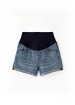 Cuffed Maternity Denim Shorts