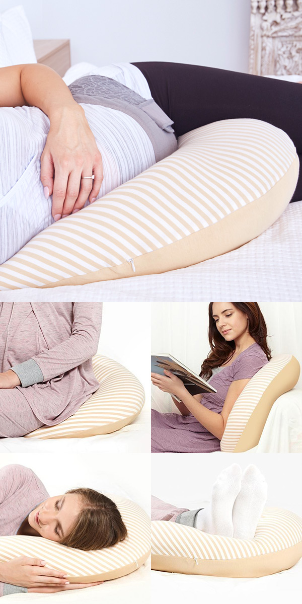 Non-toxic Maternity Support & Nursing Moon Pillow