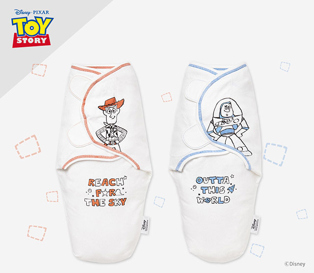 Disney Toy Story Cocoon Swaddle Wrap 2 Pcs Pack