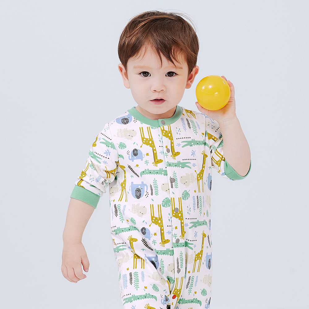 Baby L/S One Piece Outfit- Rainforest
