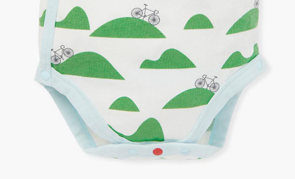 Bicycle Newborn Cotton S/S Bodysuit 2 Pcs Pack