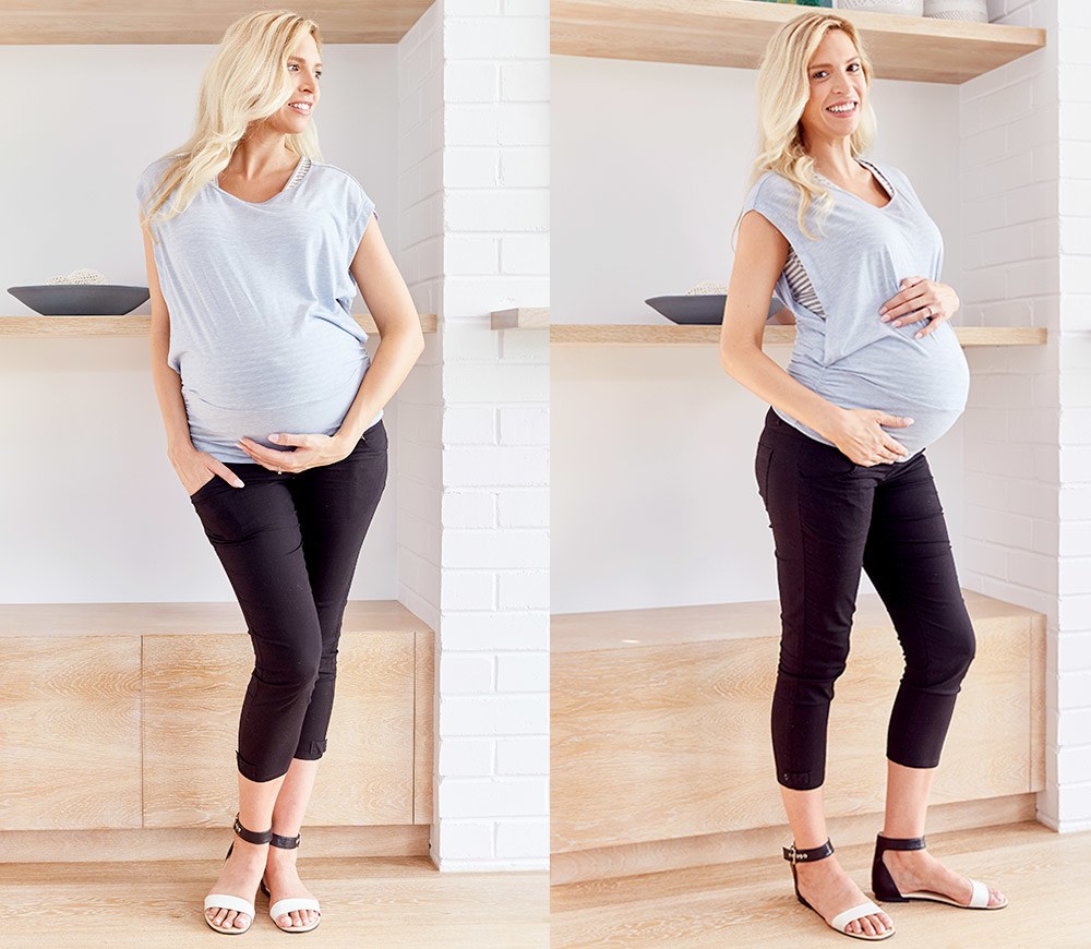 Cool Touch Maternity Ankle Biter Pants 