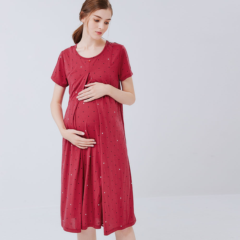 Mickey Dotty Maternity & Nursing Pyjama Dress