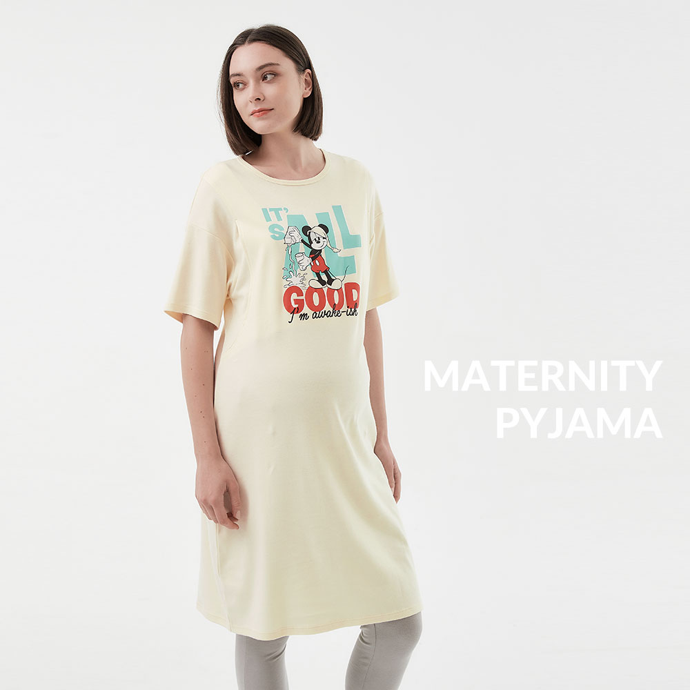 Disney Morning Mickey Maternity & Nursing Pyjama Dress